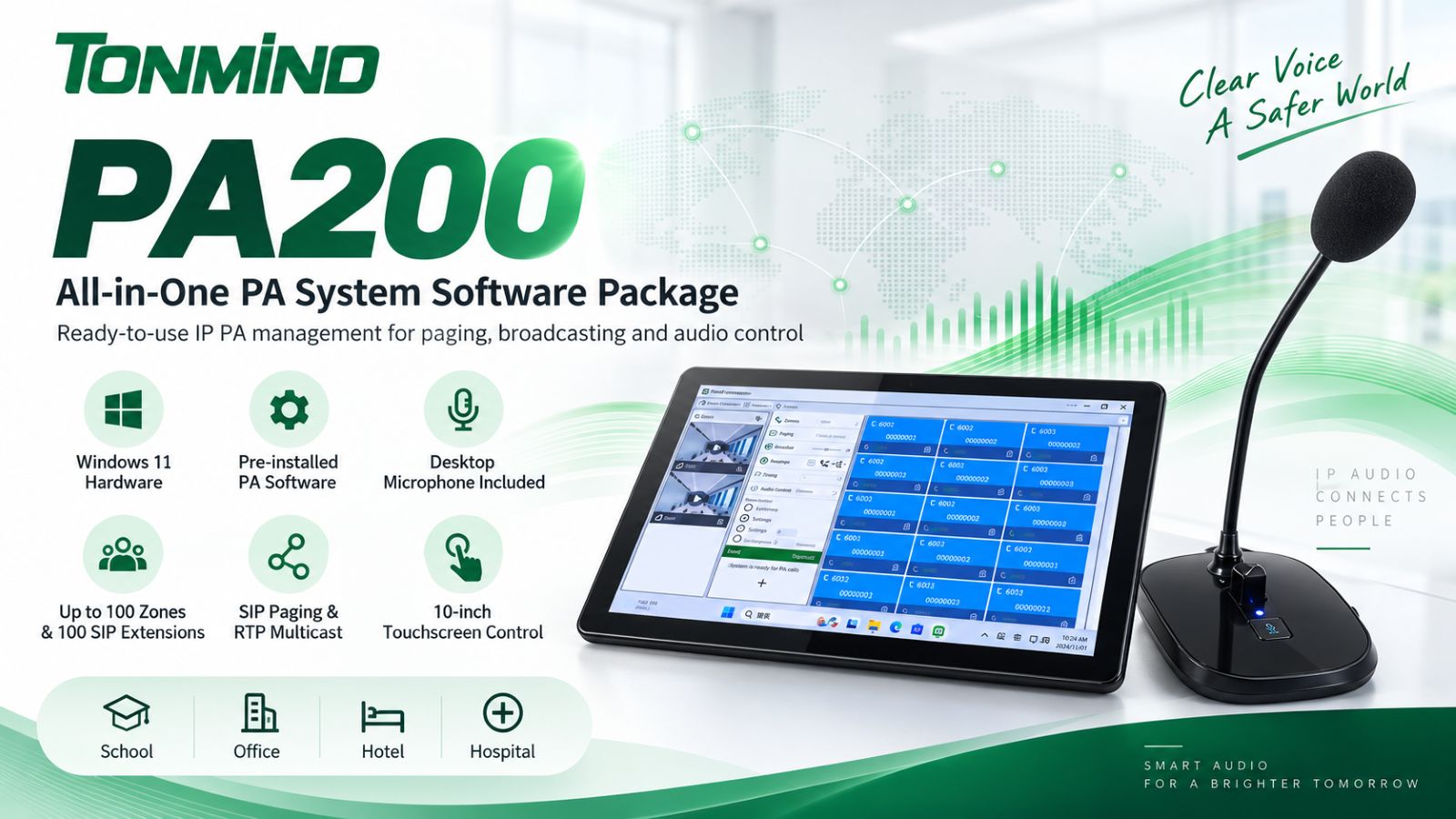 Tonmind führt das PA200 All-in-One PA-System-Softwarepaket ein